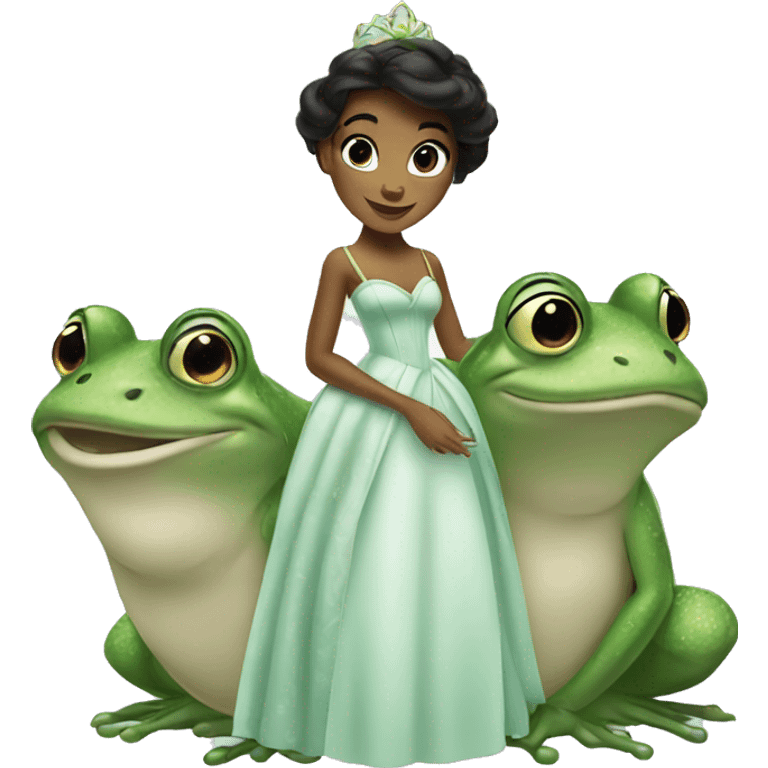 Tiana from Princess with a Frog emoji