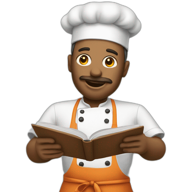 reading cooking chef emoji