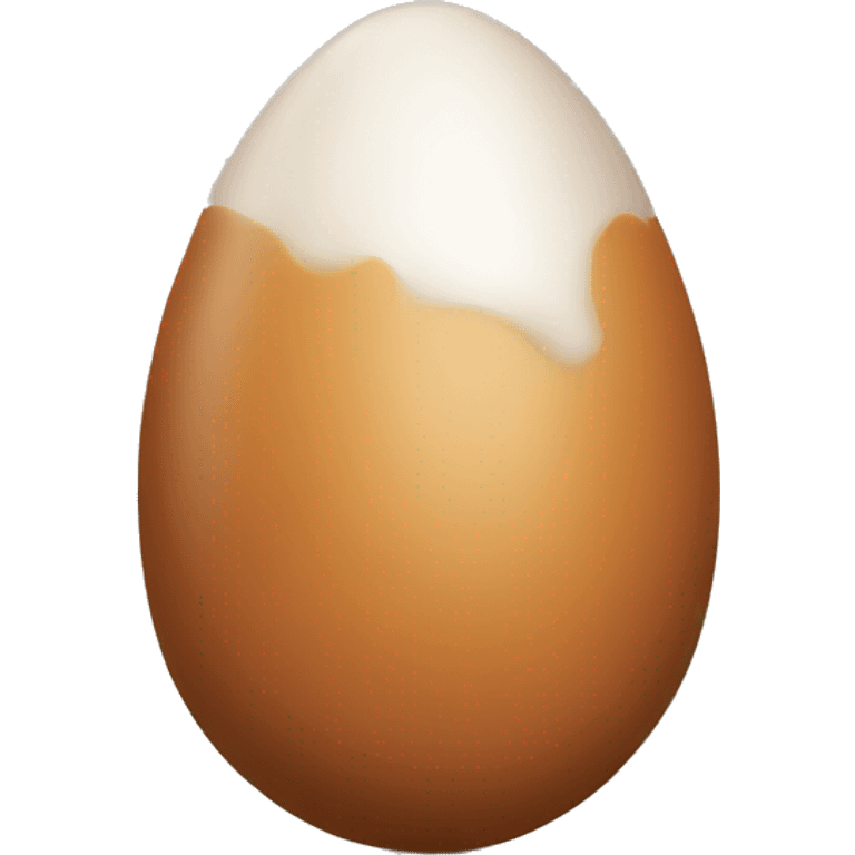 brown egg emoji