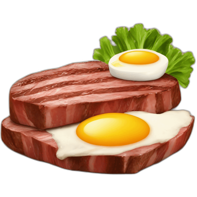 Steak con huevo emoji