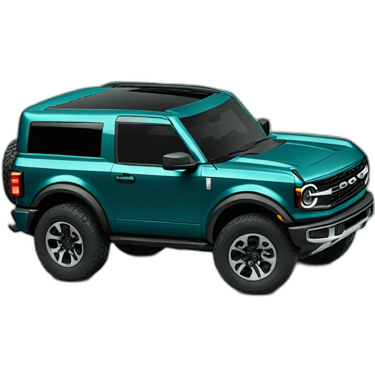 2021 Ford bronco deep teal emoji