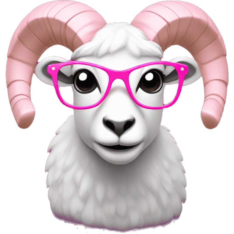 ram in pink glasses emoji