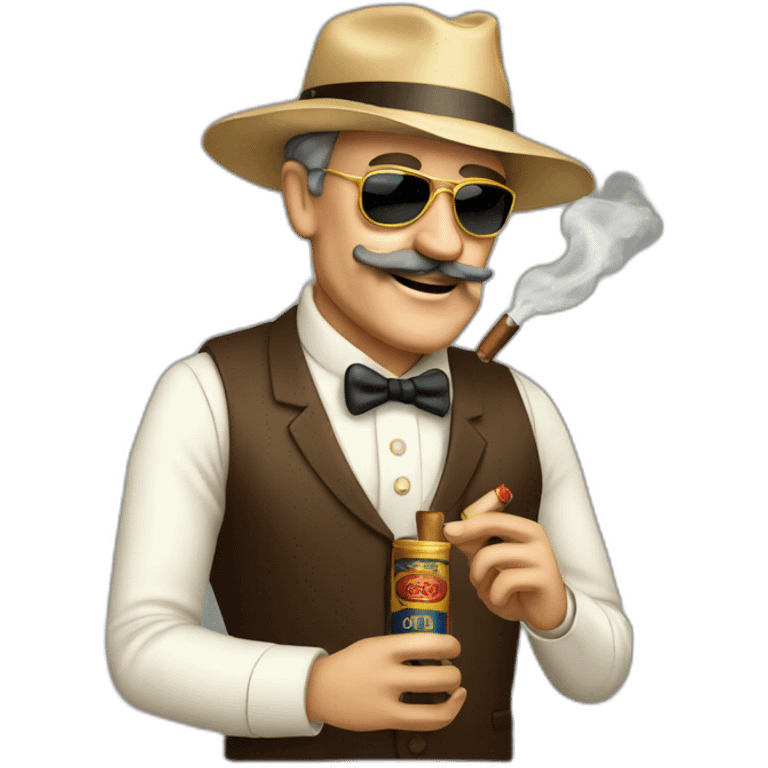 Oil baron with cigar emoji