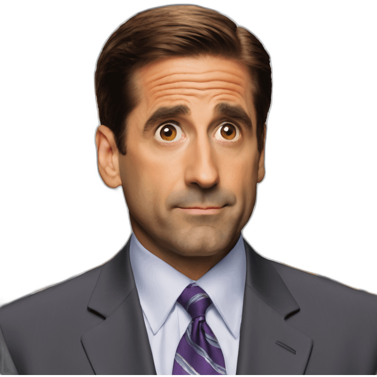 michael scott cringe face emoji