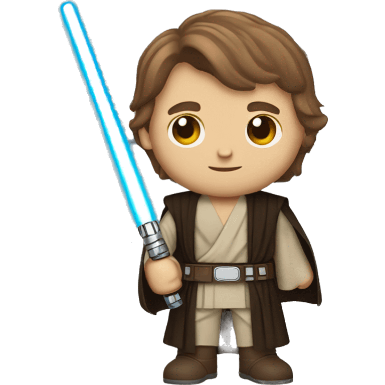 anakin skywalker with lightsaber and scratch on the face emoji