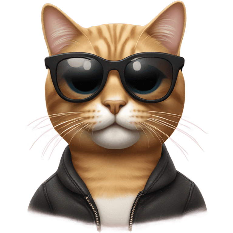 Cat with sunglasses emoji