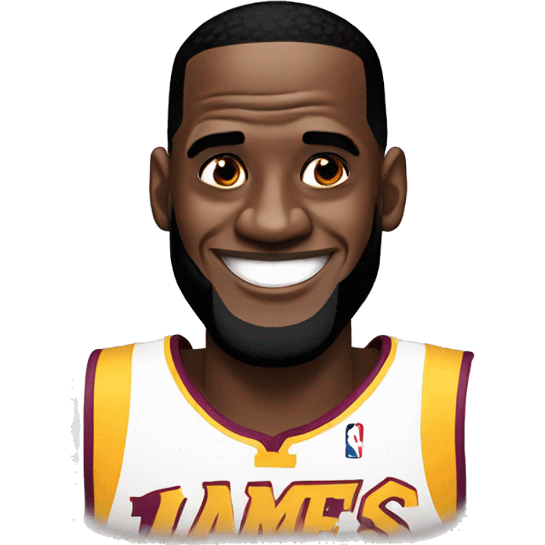 Lebron James Smiling  emoji