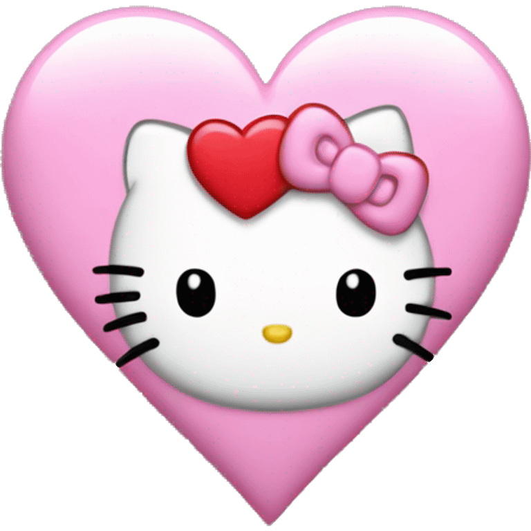 hello kitty heart emoji