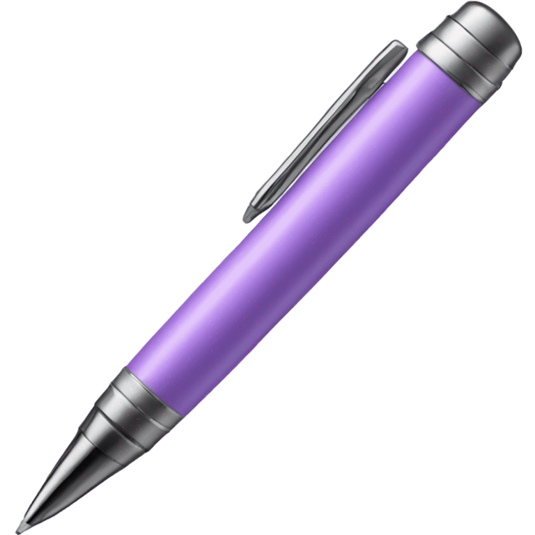 Lilac pen emoji