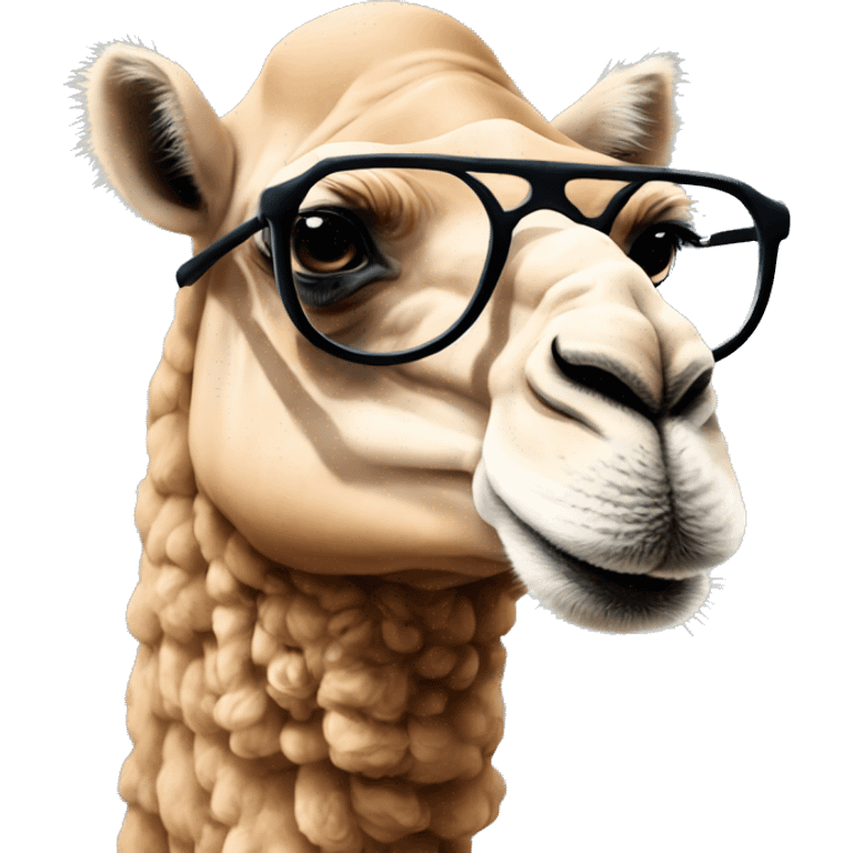 CAMEL WITH SPECS emoji