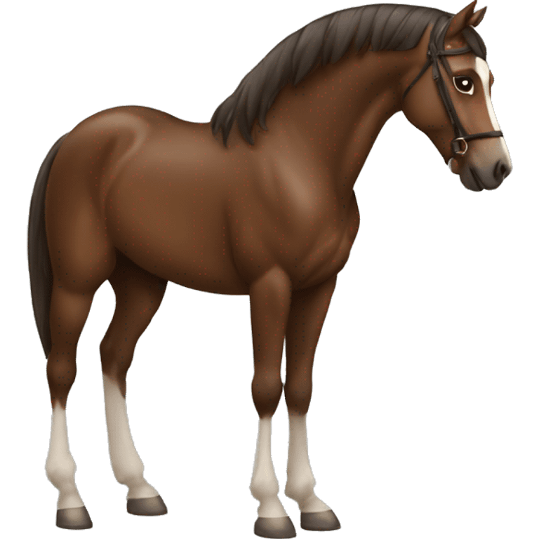 femme brune queue de cheval emoji