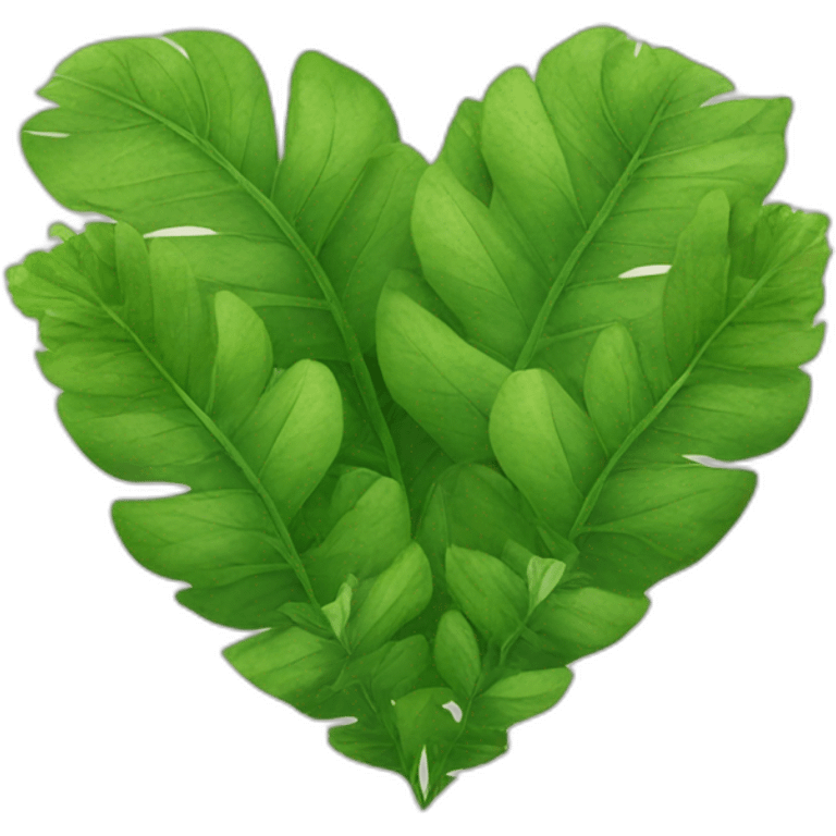 heart of leaves and plants emoji