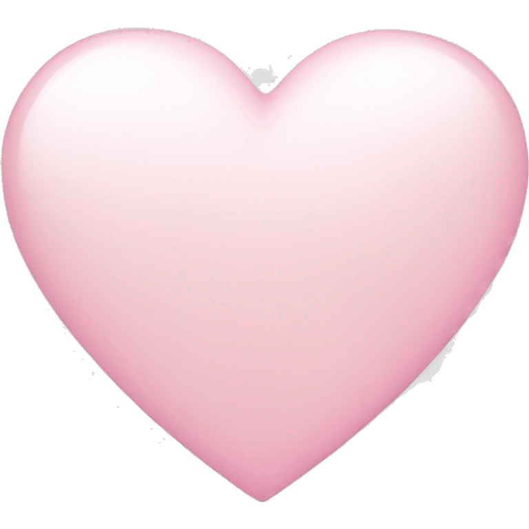 white heart with light pink emoji