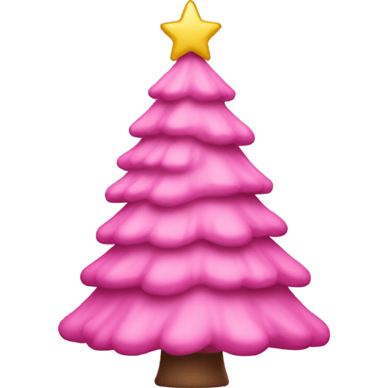 pink christmas tree emoji