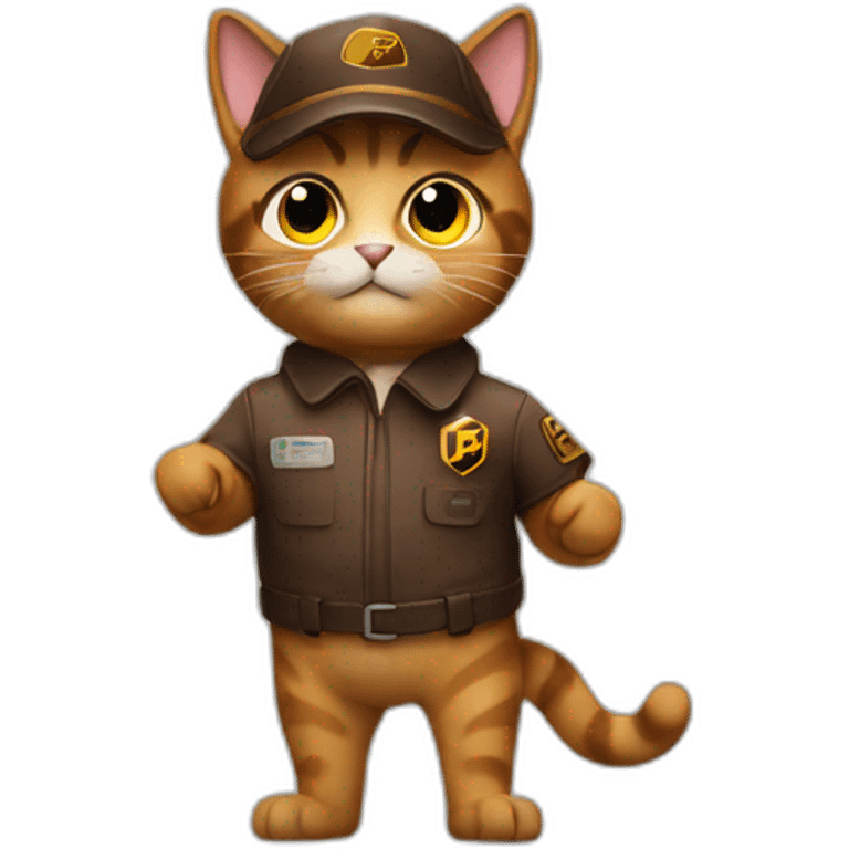 UPS cat mail person emoji