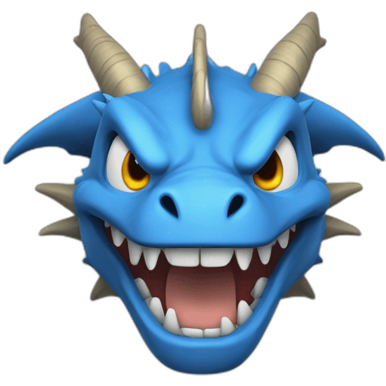 Blue dluffy Dragon emoji