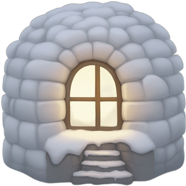 igloo in xmas hohoh emoji