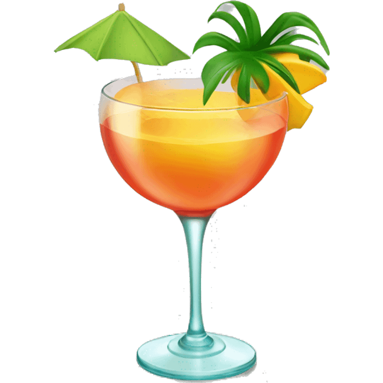 Tropical cocktail glass  emoji