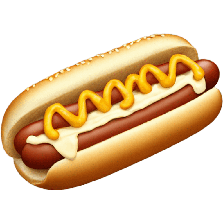 hotdog with mayonnaise  emoji