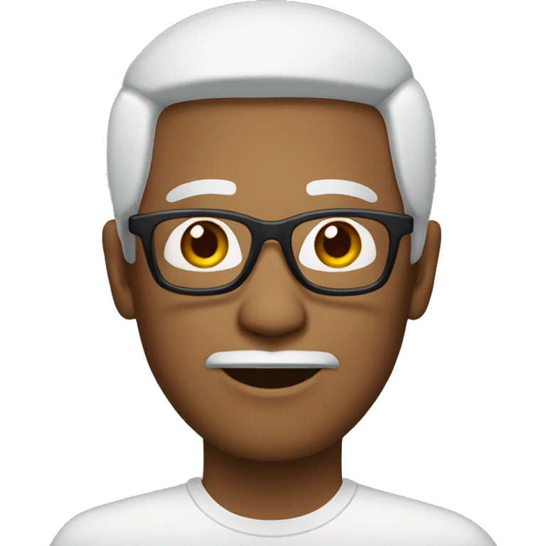 malay man with white specs  emoji