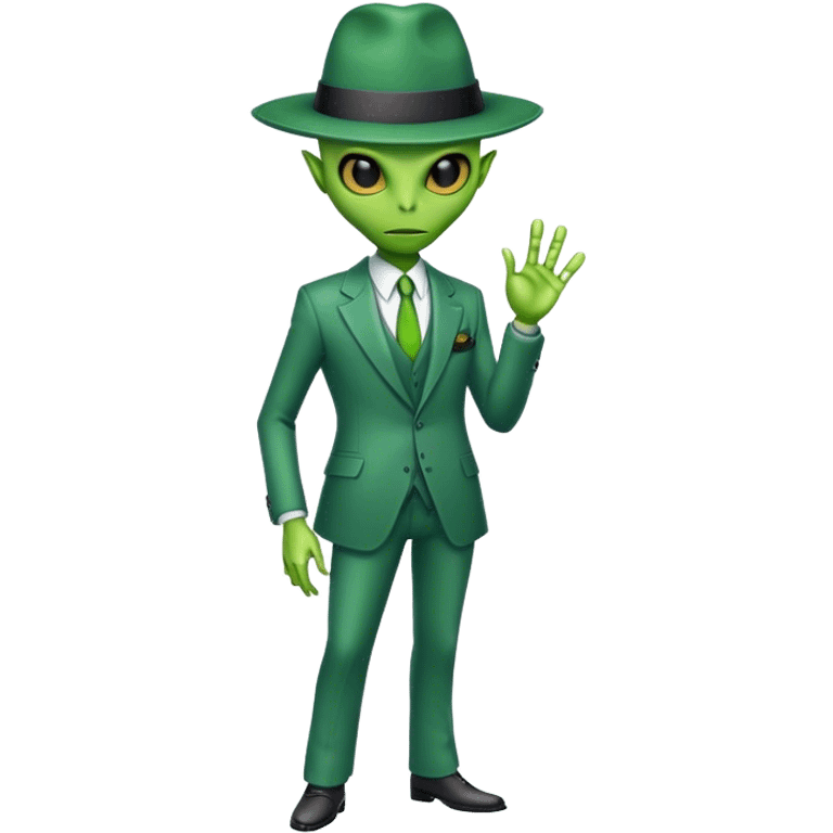 fullbody alien mafia emoji