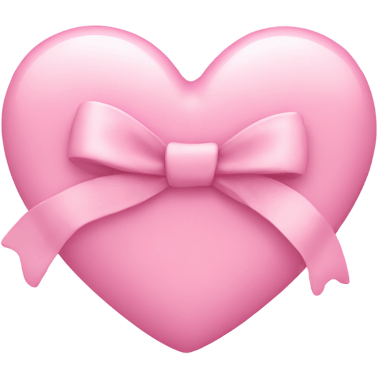 Light pink heart with bow emoji