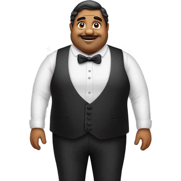 indian fat uncle in tuxedo emoji