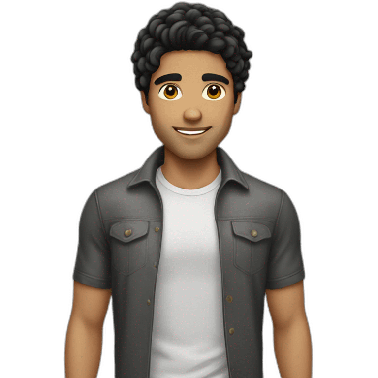 brazilian-white-guy-black-hair emoji