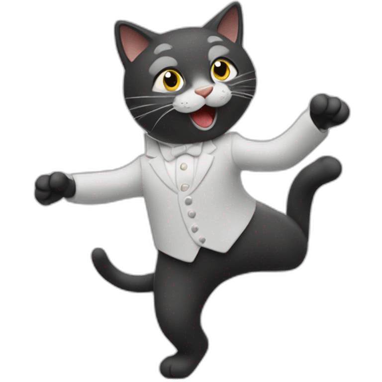 Un chat qui danse emoji