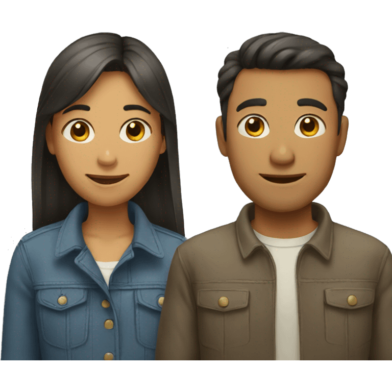 two men and girl emoji