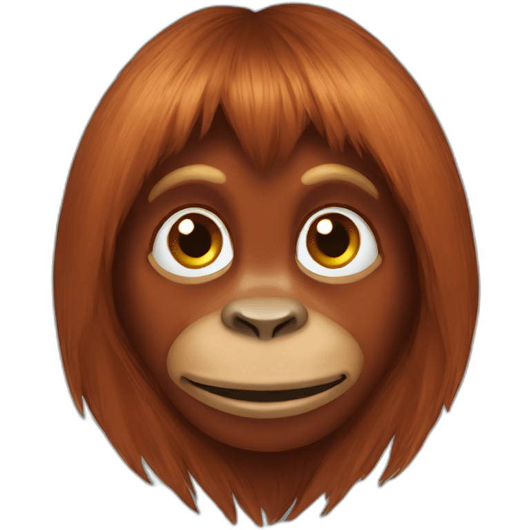 Human female orangutan emoji