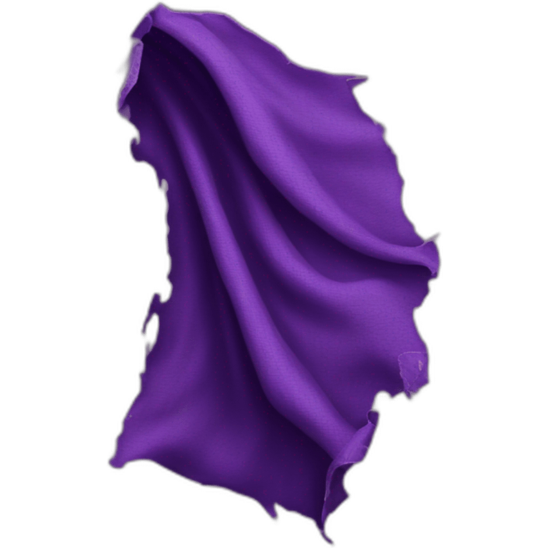 purple ripped cloth emoji