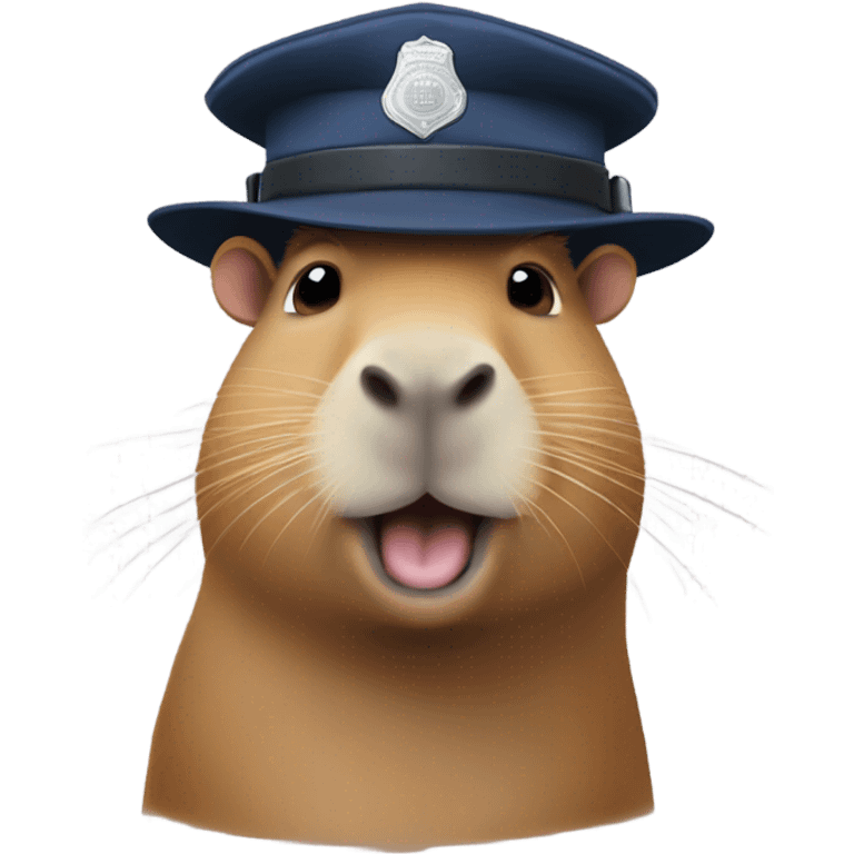 capybara police hat emoji