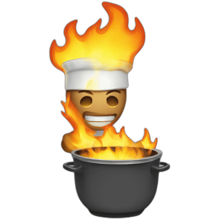 Server burning emoji