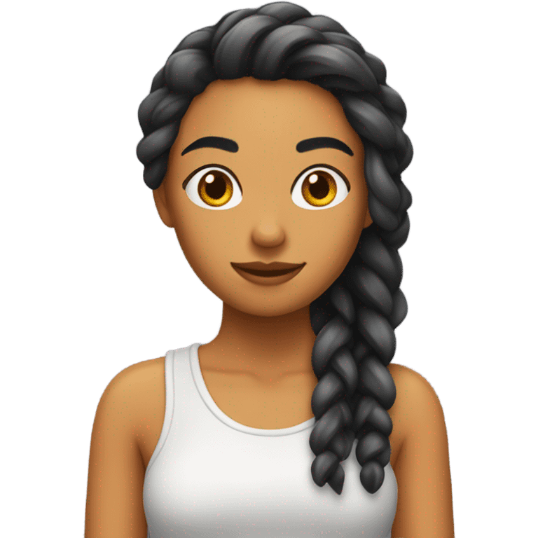 chica con cabello cobrizo emoji