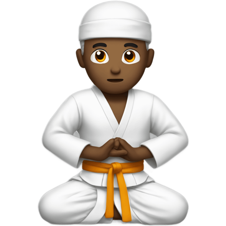 Praying Karate man   emoji