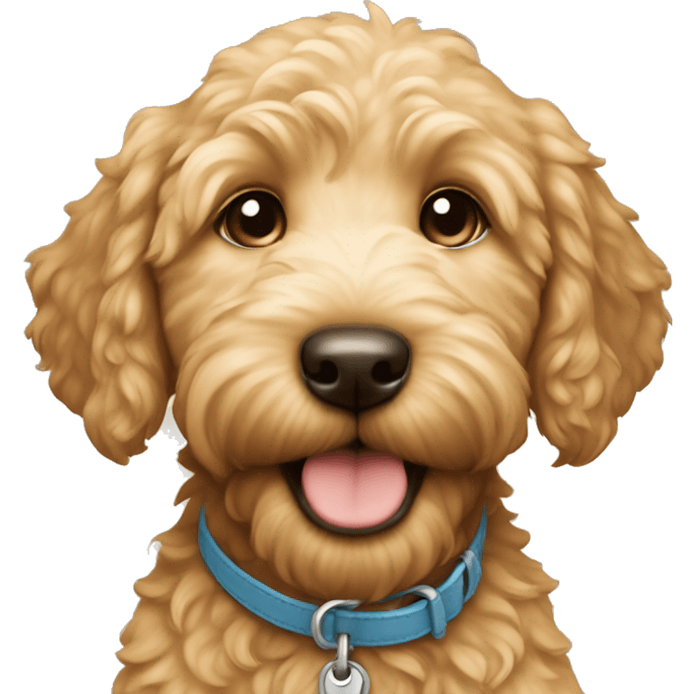 golden doodle puppy  emoji