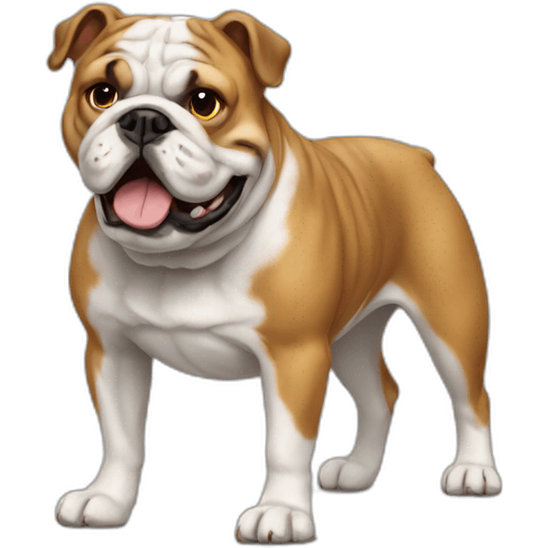 Dog Bulldog full-height emoji