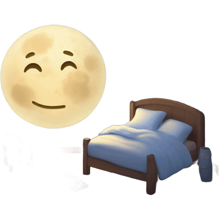 Goodnight moon emoji