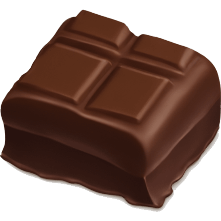 a piece of chocolate emoji