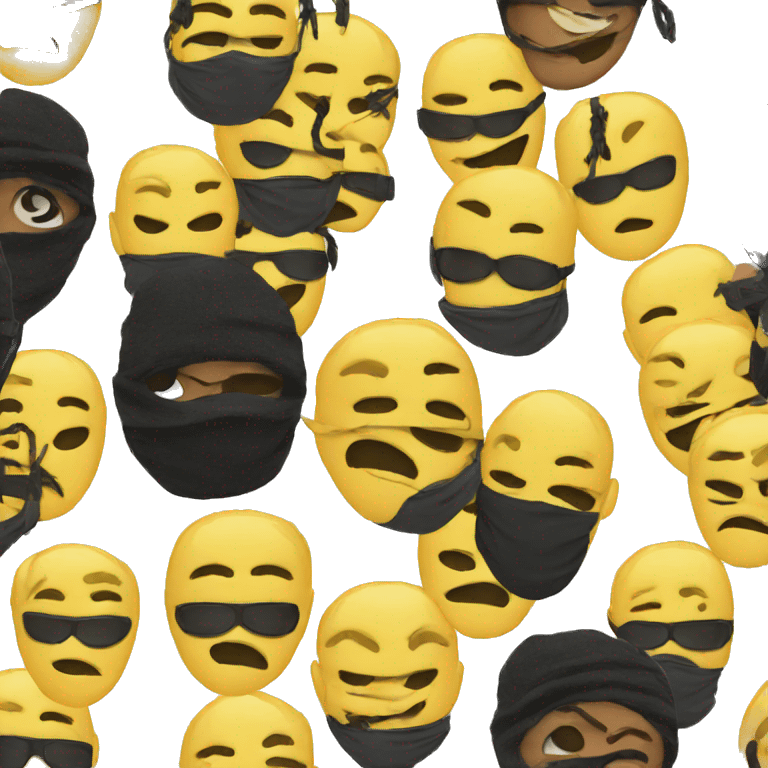 Emoji with SKi mask  emoji