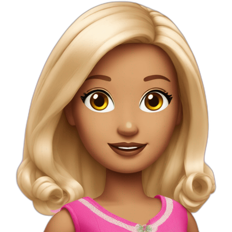 Italian girl as barbie emoji