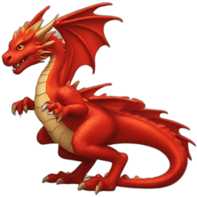 Red dragons emoji