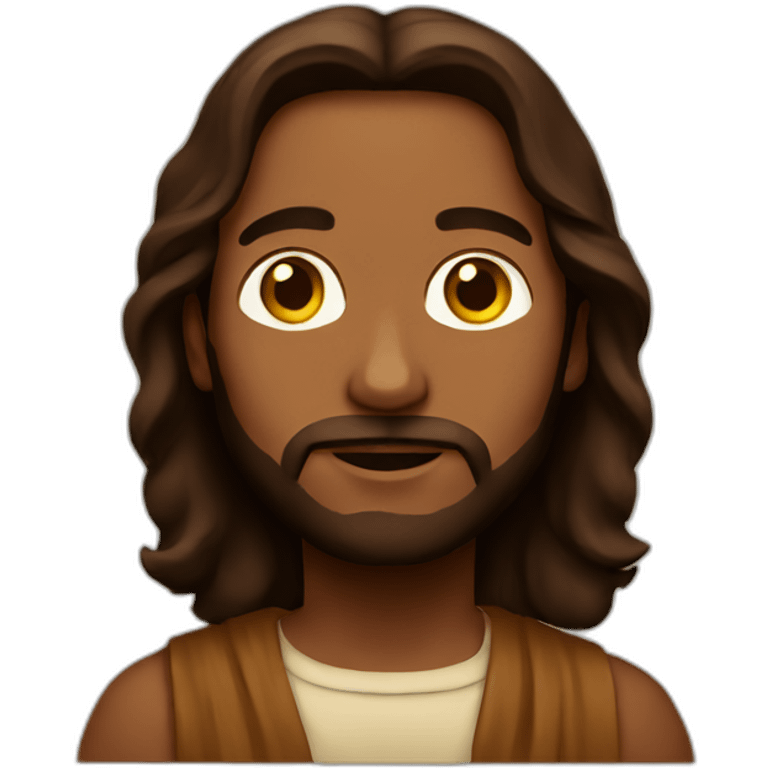 Brown jesus emoji