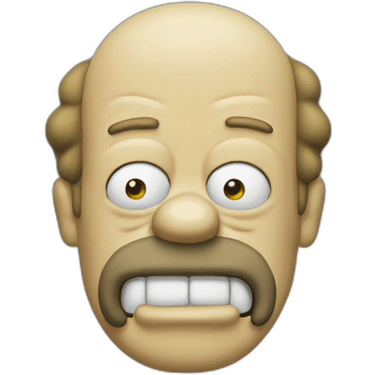 Head Homer Simpson emoji