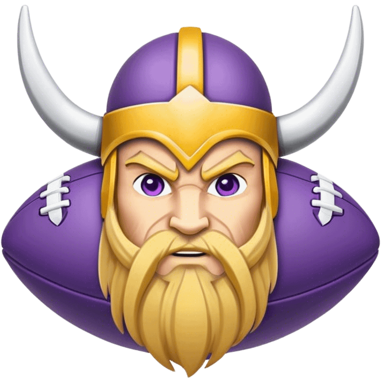 Vikings  logo football  emoji