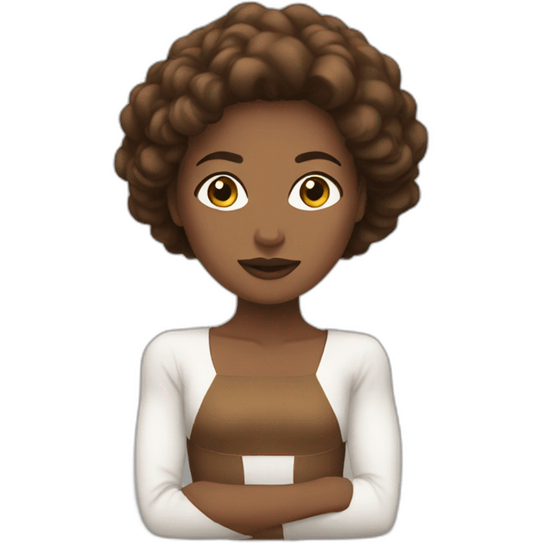 brown white superwomen emoji