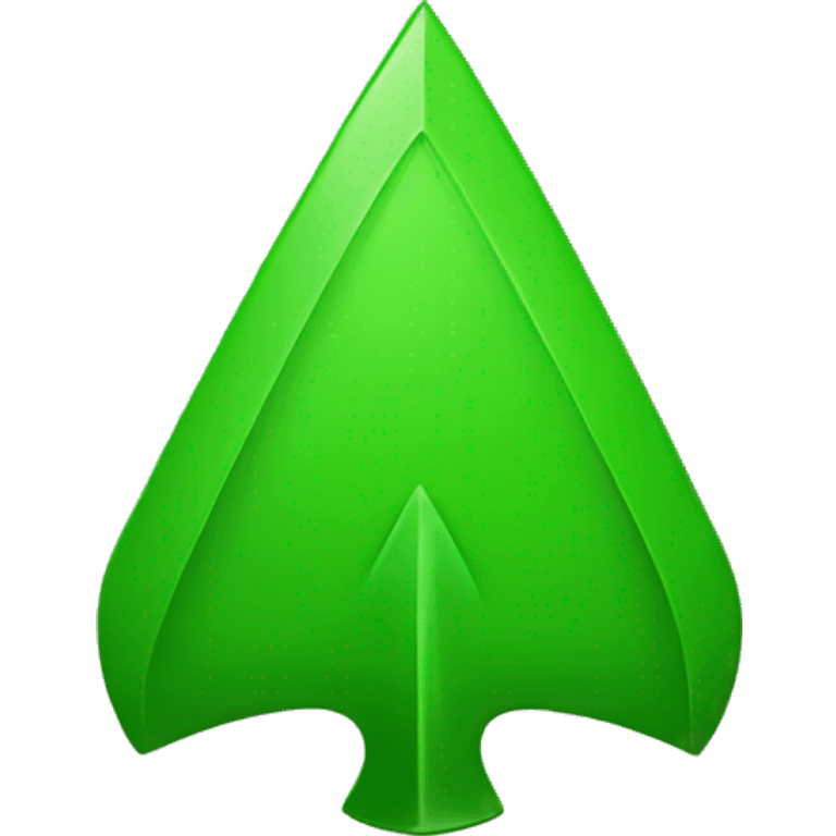 Green arrowhead upside facing emoji