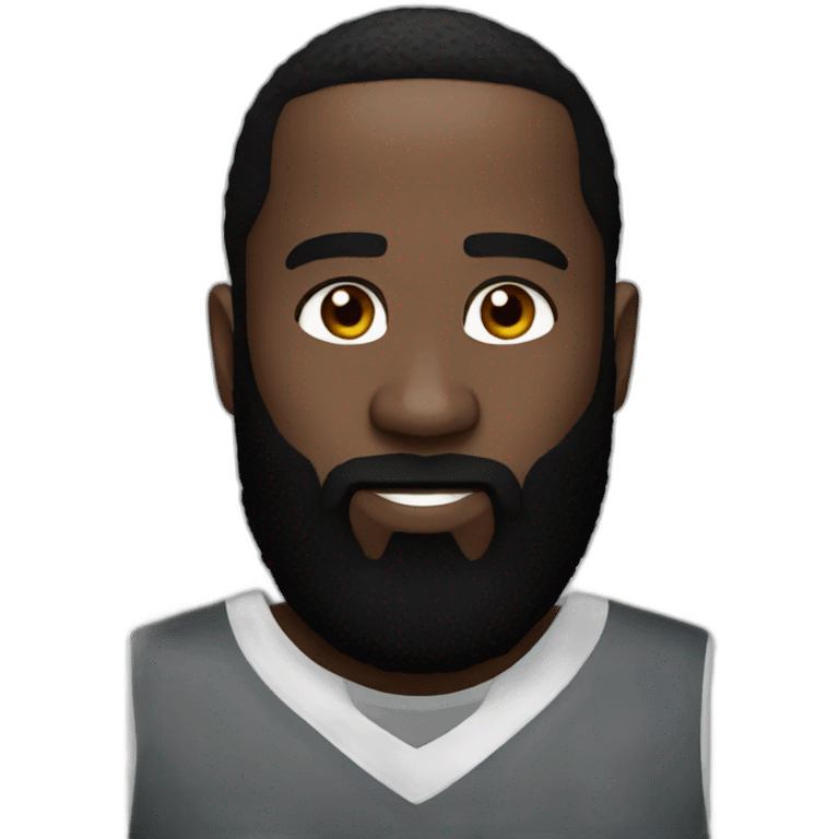 James Harden white emoji