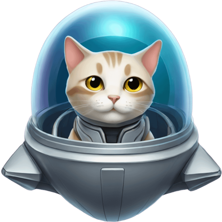 Cat in a spaceship  emoji